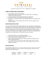 Preview for 3 page of Universal ECO Series Installation Instructions Manual