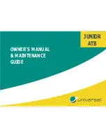 Preview for 1 page of Universal JUNIOR ATB Owner'S Manual & Maintenance Manual