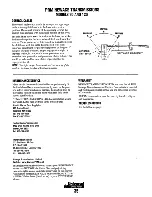 Preview for 41 page of Universal M-25XPB(C) Operator'S Manual