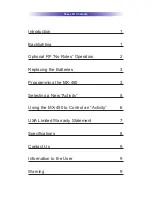 Preview for 3 page of Universal MX-450 Operating Instrction