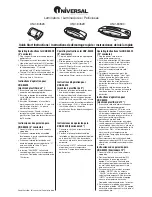 Preview for 1 page of Universal UNV-84528 Quick Start Instructions