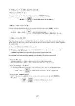 Preview for 71 page of Uniwell SX-330 Operation Manual