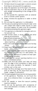 Preview for 17 page of Unold 48090 Instructions For Use Manual