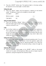 Preview for 20 page of Unold 86940 Instructions For Use Manual