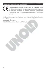 Preview for 70 page of Unold 87625 Instructions For Use Manual