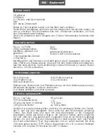 Preview for 20 page of Unold ESGE-Zauberstab M 100 D Instructions For Use Manual