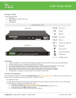 Untangle u150 Setup Manual preview