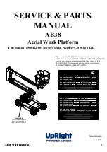 Preview for 3 page of Upright AB38 Service & Parts Manual