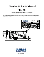 Preview for 3 page of Upright TL38 Service & Parts Manual