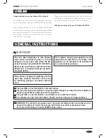 Preview for 3 page of Urban 62409 Operating Instructions Manual