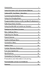 Preview for 3 page of URC MX-980 Operating Instructions Manual