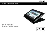 Preview for 2 page of URC Total Control 2.0 TDC-9100 Owner'S Manual