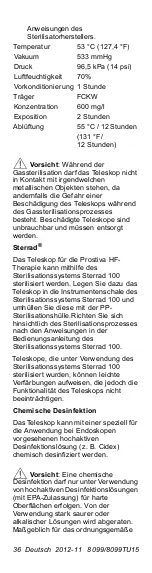 Preview for 36 page of Urologix Prostiva 8099 Instructions For Use Manual