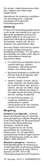 Preview for 76 page of Urologix Prostiva 8099 Instructions For Use Manual