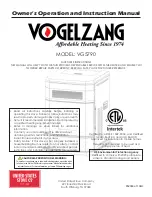 US Stove Company Vogelzang VG5790 Owner'S Operation And Instruction Manual preview