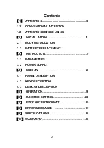 Preview for 2 page of USA Measurements Army iCount US-iC Series Manual