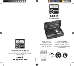 USAG 885 F Instruction Manual preview