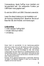 Preview for 3 page of USB-Nachruesten wireless CarPlay 8001 Manual