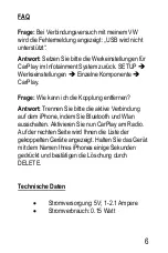 Preview for 6 page of USB-Nachruesten wireless CarPlay 8001 Manual