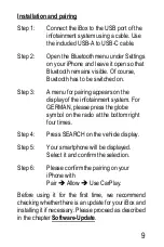 Preview for 9 page of USB-Nachruesten wireless CarPlay 8001 Manual