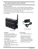 Preview for 2 page of UTAS LMC100A User Manual