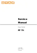 Utax PF 810 Service Manual preview