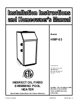 UTC ICP HMP-03 Installation Instructions And Homeowner'S Manual preview