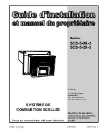 Preview for 1 page of UTC SCS-5-08-3 Installation Instructions And Homeowner'S Manual