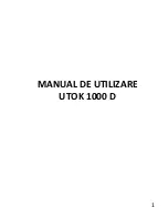 UTOK 1000 D Manual preview