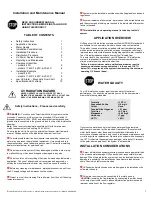 Preview for 2 page of UV Dynamics 11.40C Installation & Operation Manual