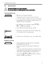 Preview for 17 page of V-ZUG CSTXSL60 Operating Instructions Manual