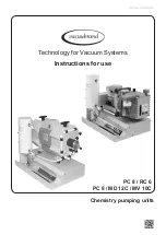 vacuumbrand PC 8 / MD 10C Instructions For Use Manual preview