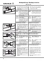 Preview for 6 page of Vahle KBSL Mounting Instructions - Maintenance