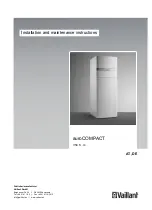 Preview for 1 page of Vaillant auroCOMPACT VSC S/4 Series Installation And Maintenance Instructions Manual