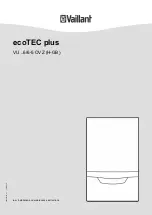 Vaillant ecoTEC plus VU Series Installation And Maintenance Instructions Manual preview