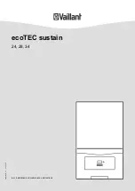 Preview for 1 page of Vaillant ecoTEC sustain 24 Installation And Maintenance Instructions Manual