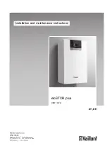 Vaillant eloSTOR plus VEH 10/7 U Installation And Maintenance Instructions Manual preview