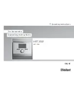 Vaillant VRT 350f Operating Instructions Manual preview