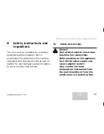 Preview for 29 page of Vaillant VRT 360f Operating and Operating And Installation Manual