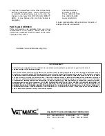 Preview for 4 page of Val-Matic FrostSafe Two-Way Damper Operation, Maintenance And Installation Manual