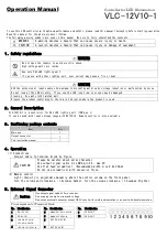 VAL VLC-12V10-1 Operation Manual preview