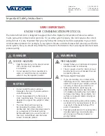 Preview for 3 page of Valcom V-A11012 Installation Manual