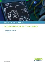 Valeo SC600 Revo-E Byd Hybrid Operating Instructions Manual preview