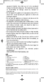 Preview for 3 page of VALERA SALON EXCLUSIVE VARIO PRO 7.0 Instructions For Use Manual