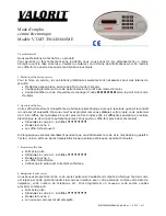 Preview for 3 page of Valorit VT-MT 330 ME Instruction Manual