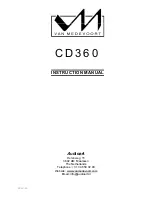 Van Medevoort CD360 Instruction Manual preview