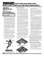 Preview for 12 page of Vanguard BHDV34PB Owner'S Operation And Installation Manual