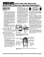 Preview for 26 page of Vanguard BHDV34PB Owner'S Operation And Installation Manual