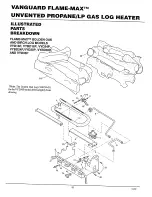 Preview for 22 page of Vanguard Flame-Max Birch Log Design Operating And Installation Manual