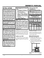 Preview for 7 page of Vanguard UNVENTED (VENT-FREE) PROPANE/LP GAS LOG... Operation And Installation Manual